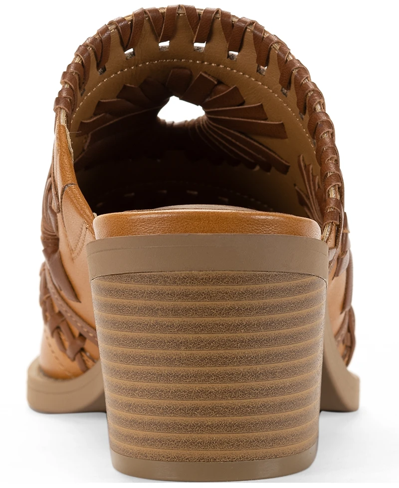 Style & Co Women's Lucyy Stitch Detail Block Heel Mules, Exclusively at Macy's