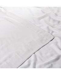 Half Price Drapes White Orchid Textured Faux Linen Sheer Curtain