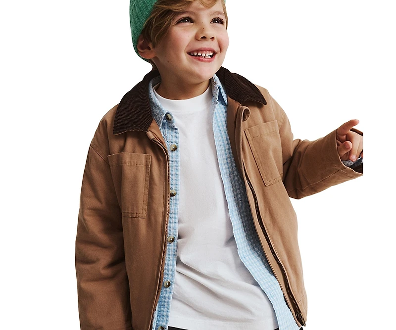 Cotton On Boys Cooper Cord Anorak Jacket