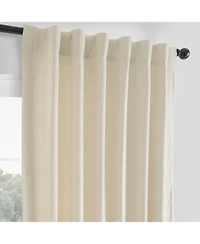 Half Price Drapes Ancient Ivory French Linen Room Darkening Curtain
