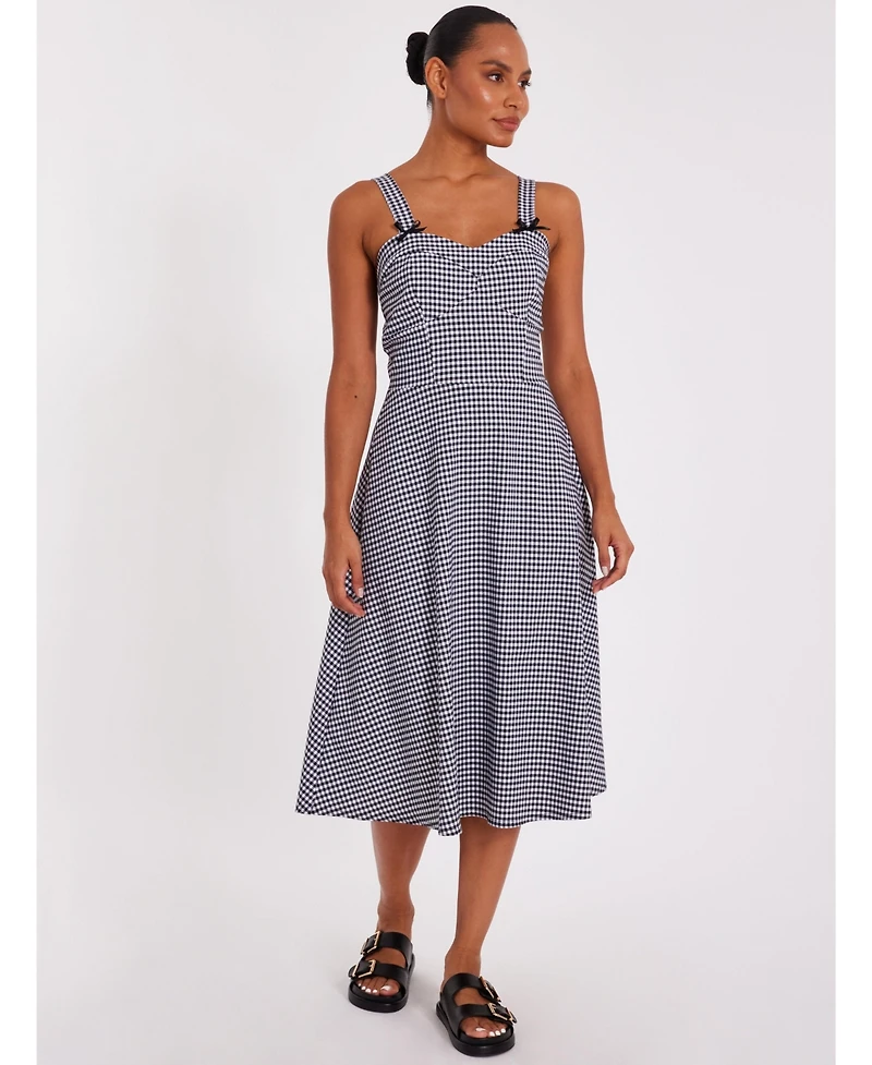 Quiz Women's Gingham Strappy Midi Dress
