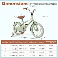 Kids Bike with Adjustable Handlebar Saddle for Growing Children