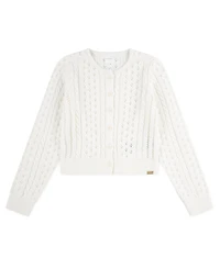 abercrombie kids Girls Cropped Cable Cardigan Sweater