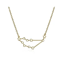 Bling Jewelry Delicate Celestial Astrology Zodiac Capricorn Constellation Stars Necklace Gold Plated Sterling Silver
