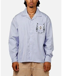 Carre Men's Floral Oversized Button Up Shirt