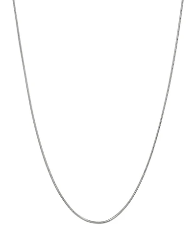 Steeltime Women's Sterling Silver Snake Chain Necklace