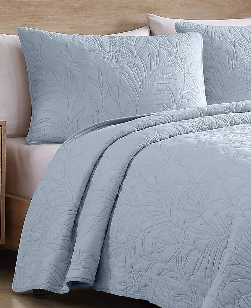 Tommy Bahama Home Solid Costa Sera Cotton Reversible Quilt, King