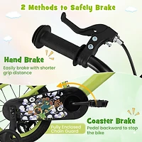 Kids Adjustable Bike with Detachable Training Wheels Safe and Fun Bicycle for Ages 4-8 Years Old