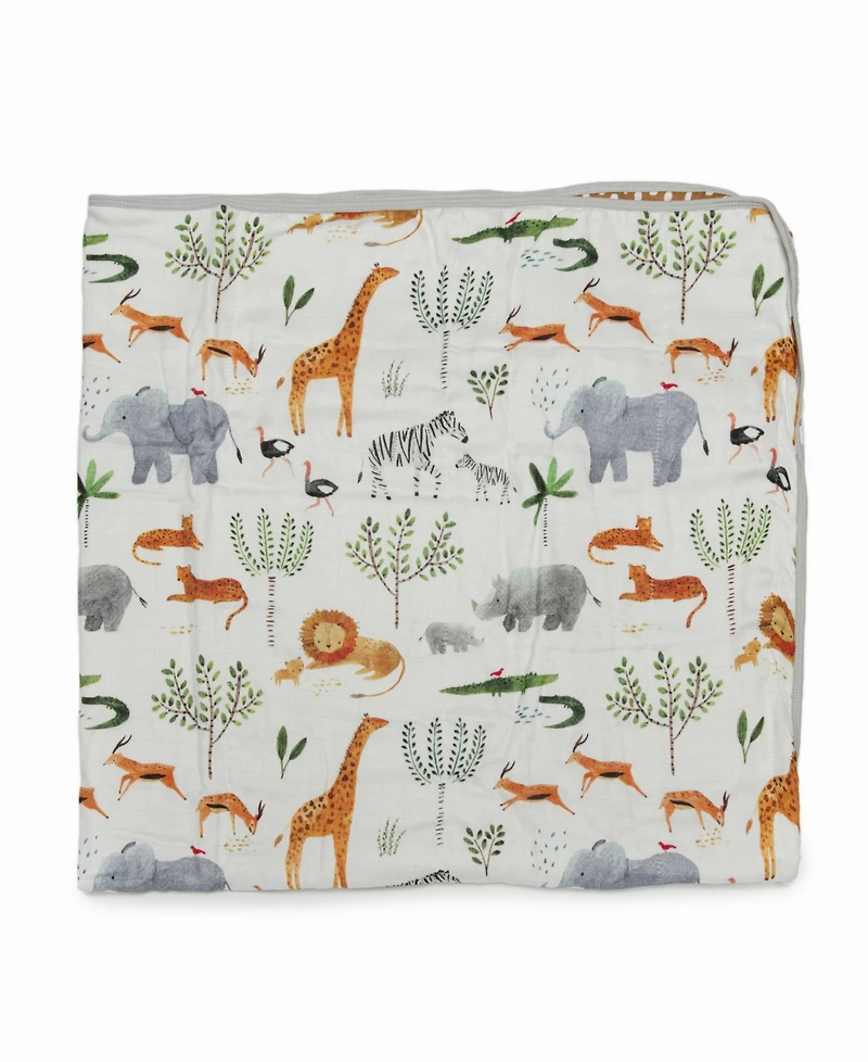 Loulou Lollipop Baby Animal Print Quilt