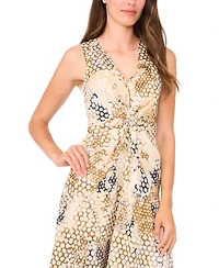 1.state Women's Sleeveless Chiffon Maxi Dress