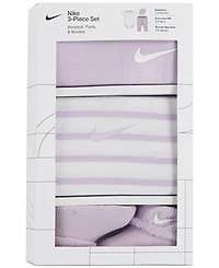 Nike Baby Boy or Girl Bodysuit, Pants & Terry Socks, 3 Piece Gift Set