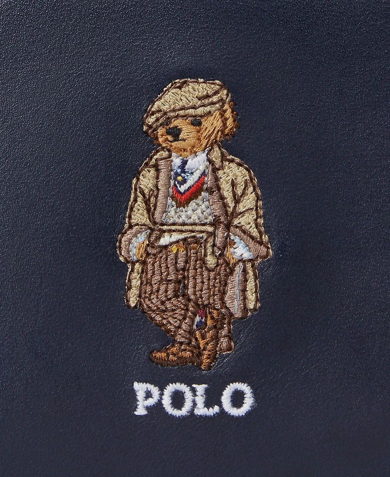 Polo Ralph Lauren Men's Polo Bear Leather Billfold Wallet