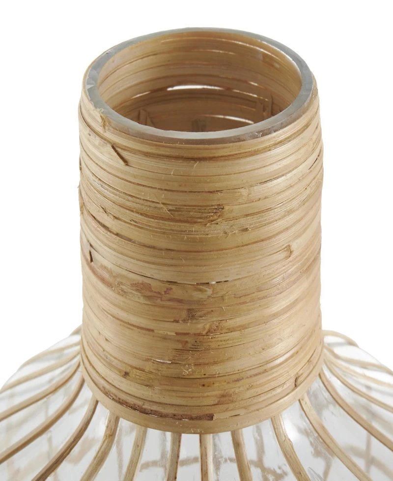 Rosemary Lane Glass Bohemian Vase, Set of 2