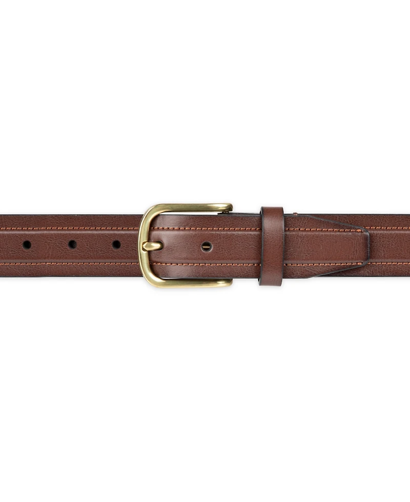 Club Room Men's Cut Edge Trapunto Stitched Casual Belt