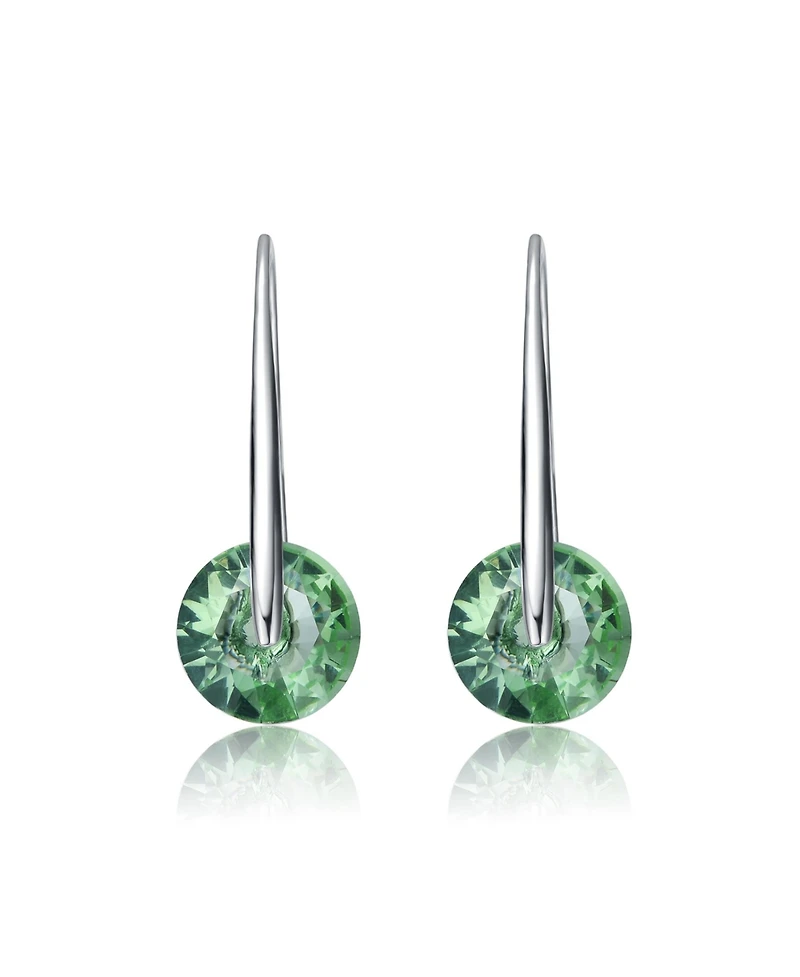 Stylish Modernized Solitaire Drop Earrings