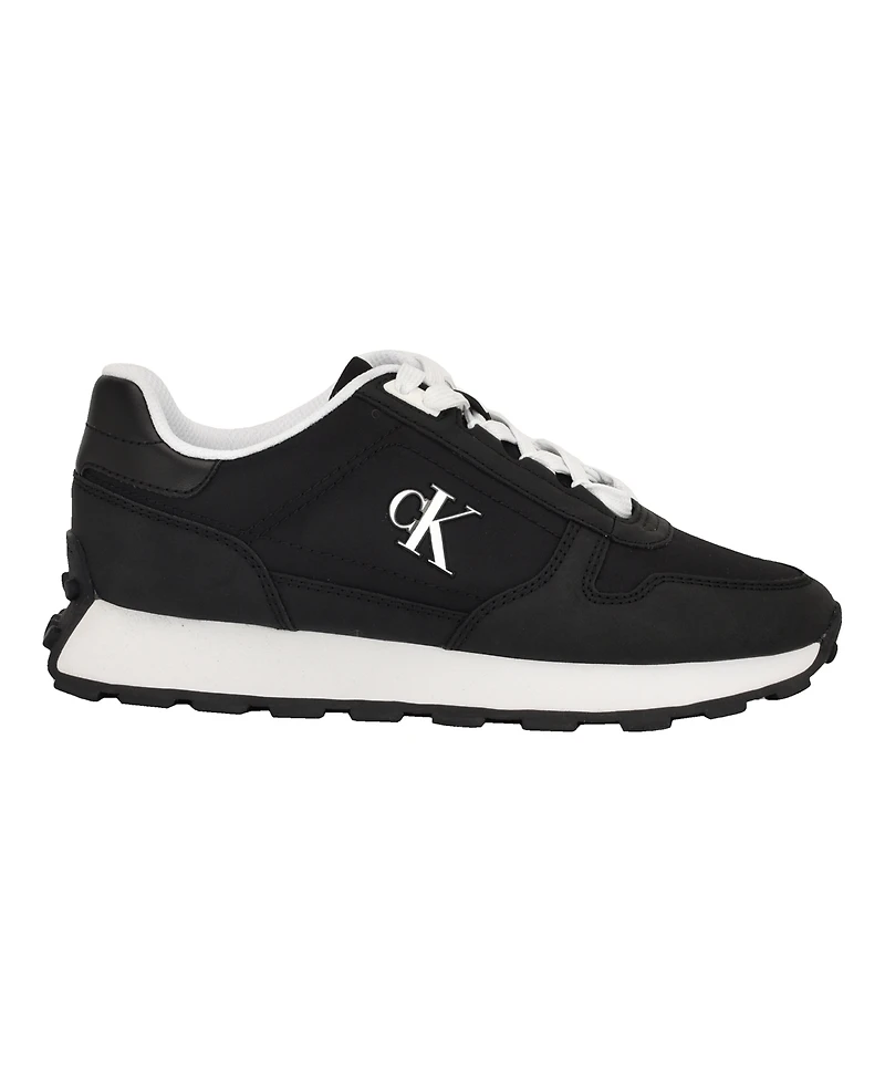Calvin Klein Women's Taresa Logo Lace-Up Sneakers