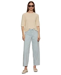 Sanctuary Women's Tape Yarn Crewneck Short-Sleeve T-Shirt