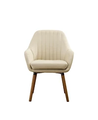 Streamdale Contemporary Fabric Accent Chair, Tan