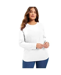 June + Vie Women's June + Vie Long-Sleeve Crewneck One + Only Tee