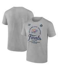 Fanatics Men's Steel Oklahoma City Thunder 2025 Nba Western Conference Champions Locker Room T-Shirt