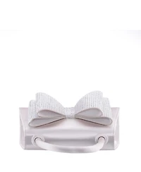 Nina Crystal Double Bow Handheld Satchel Bag
