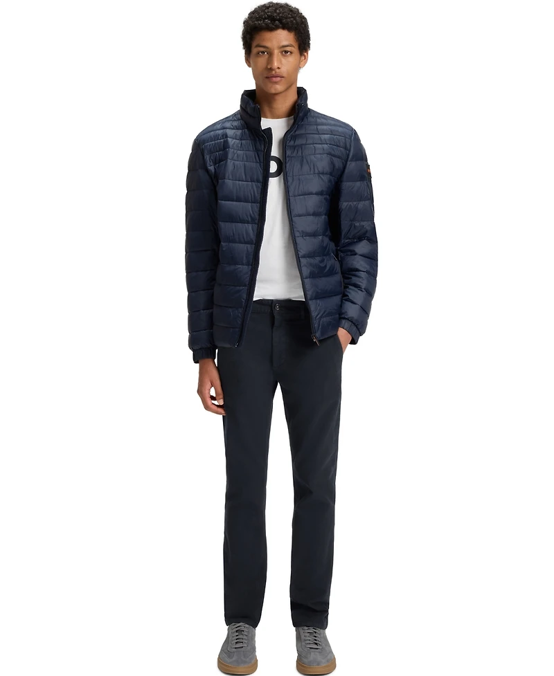 Boss by Hugo Men's Stretch-Cotton Dobby Slim-Fit Pants