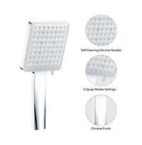 Rainsken Chrome high pressure multi function with hand held shower faucet
