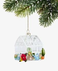Holiday Lane Eclectic Charm Glass Greenhouse Ornament, Macy's Exclusive
