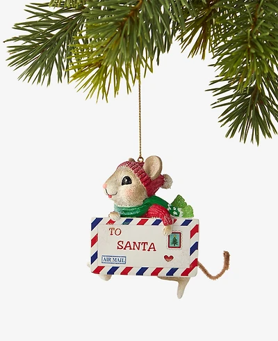 Holiday Lane Holiday Mouse Post Card Ornament, Macy's Exclusive