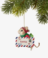 Holiday Lane Holiday Mouse Post Card Ornament, Macy's Exclusive