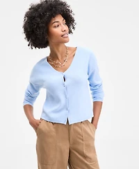 On 34th Women's V-Neck Button-Front Cardigan, Exclusively at Macy's