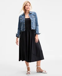 On 34th Women's Sleeveless Scoop-Neck Midi Dress, Exclusively at Macy's
