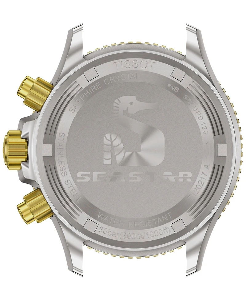 Tissot Men's Swiss Chronograph Seastar 1000 Two-Tone Stainless Steel Bracelet Watch 38mm
