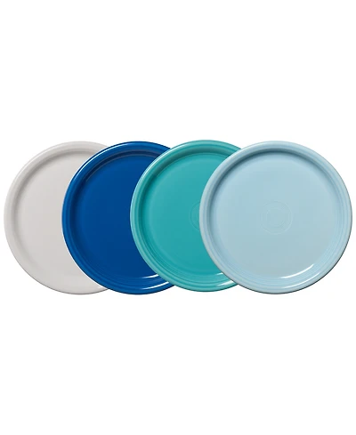Fiesta Coastal Blues Bistro Coupe Dinner Plates, Set of 4