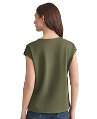 Jones New York Women's Embellished Drop Shoulder Top