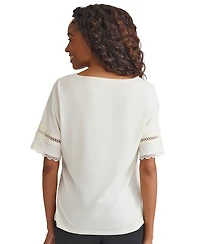 Jones New York Women's Round-Neck Slouchy Blouse
