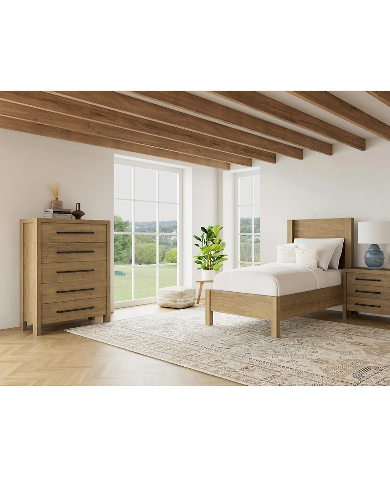 Davie 3-Pc. Twin Set (Panel Bed, Chest & 3-Drawer Nightstand)