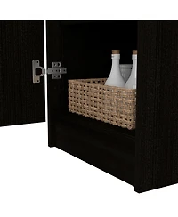 Depot E-shop Uluru Kitchen Pantry, Single Door Cabinet, Four Interior Shelves