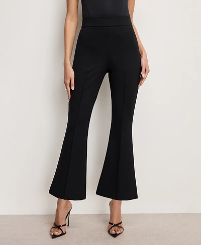 Good American Women's Soft-Stretch Ponte Kick-Flare Pants