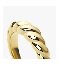 Ana Luisa Gold Twist Ring - Rope Slim