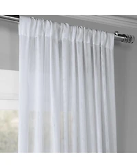 Half Price Drapes Double Layered White Sheer Curtain