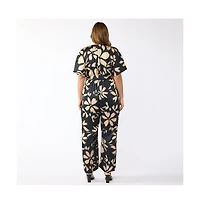 Estelle Noosa Satin Jumpsuit