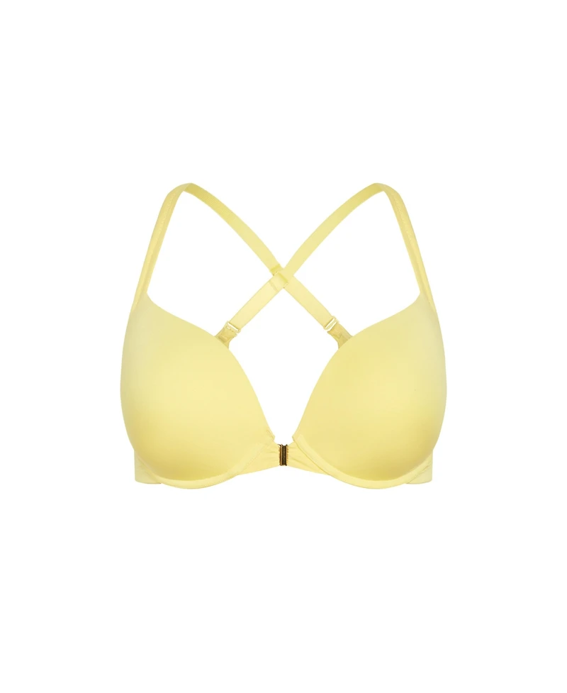 City Chic Plus Smooth & Front Close Cotton Push Up Bra