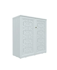 Mondawe Resin Storage Cabinet (Includes Metal Shelf)