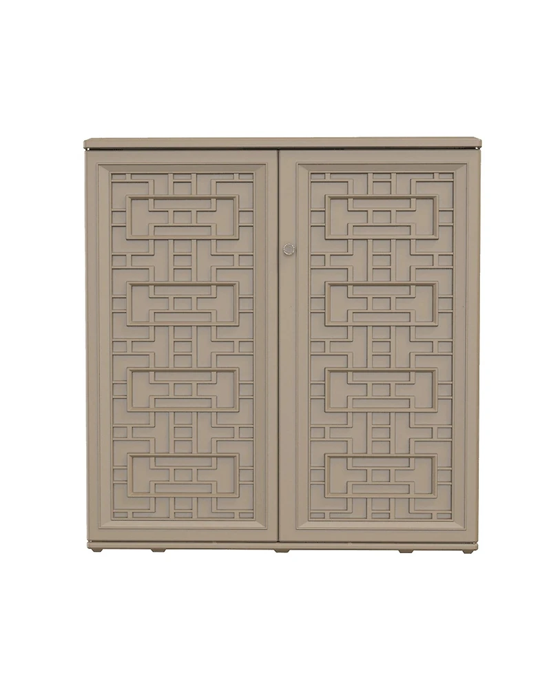 Mondawe Resin Storage Cabinet (Includes Metal Shelf)