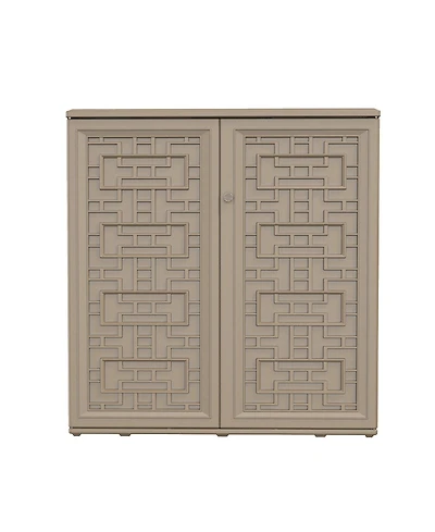 Mondawe Resin Storage Cabinet (Includes Metal Shelf)