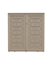 Mondawe Resin Storage Cabinet (Includes Metal Shelf)