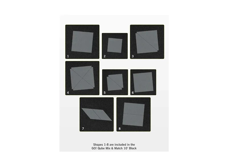 Accuquilt Go! Qube Mix & Match 10" Block
