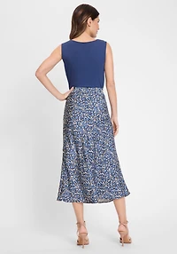 Olsen Women's Leo Print A-Lined Skirt