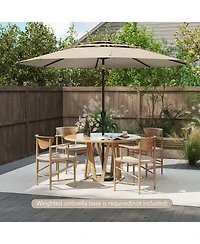 3-tier Vented Patio Umbrella with Push Button Tilt